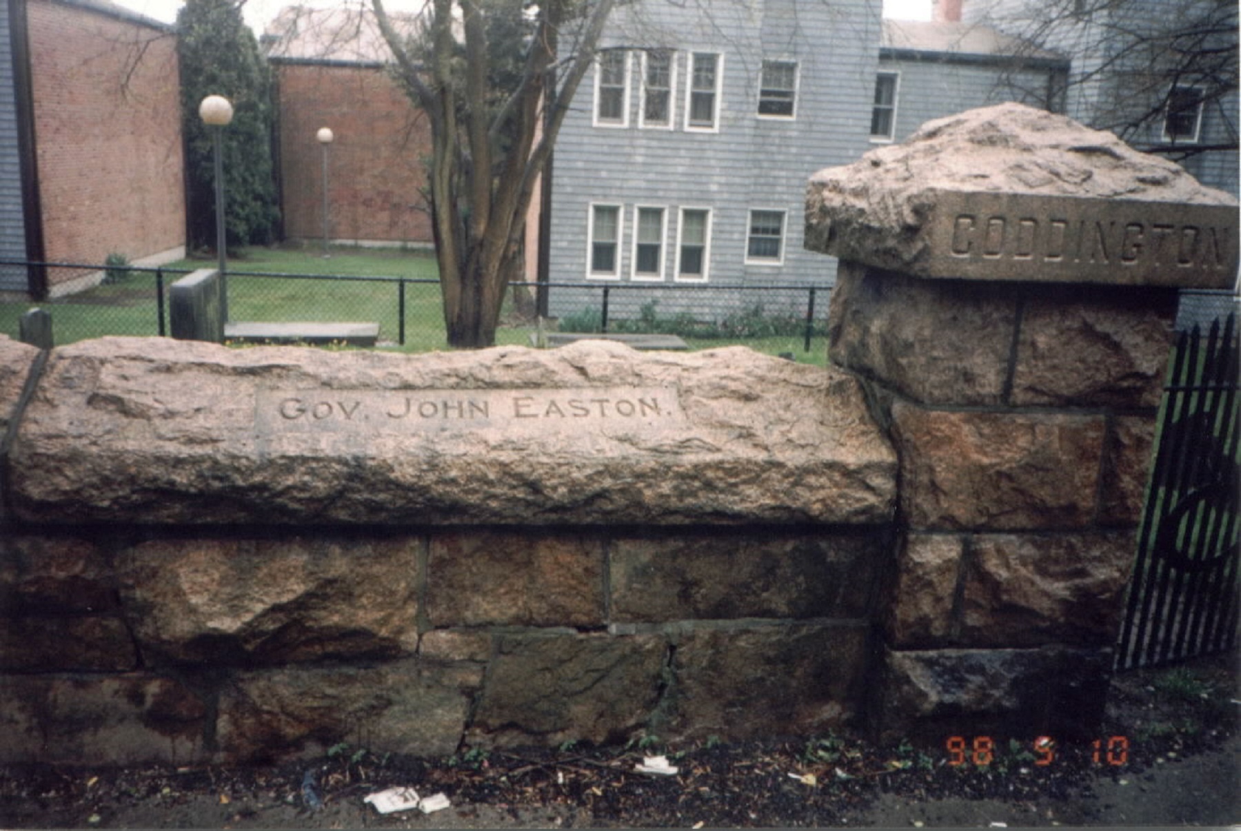 Coddington AKA Governor's AKA Rhode Island Historical Cemetery #